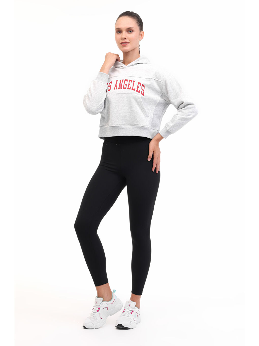 WL 17JAAM BTS802 5PR Gri Kadın Sweatshirt-2