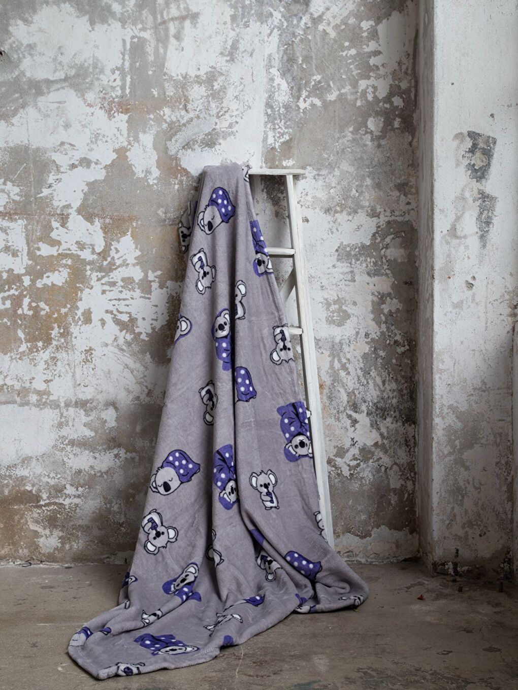 Wellsoft Çift Kişilik Battaniye Koala Bear Mor