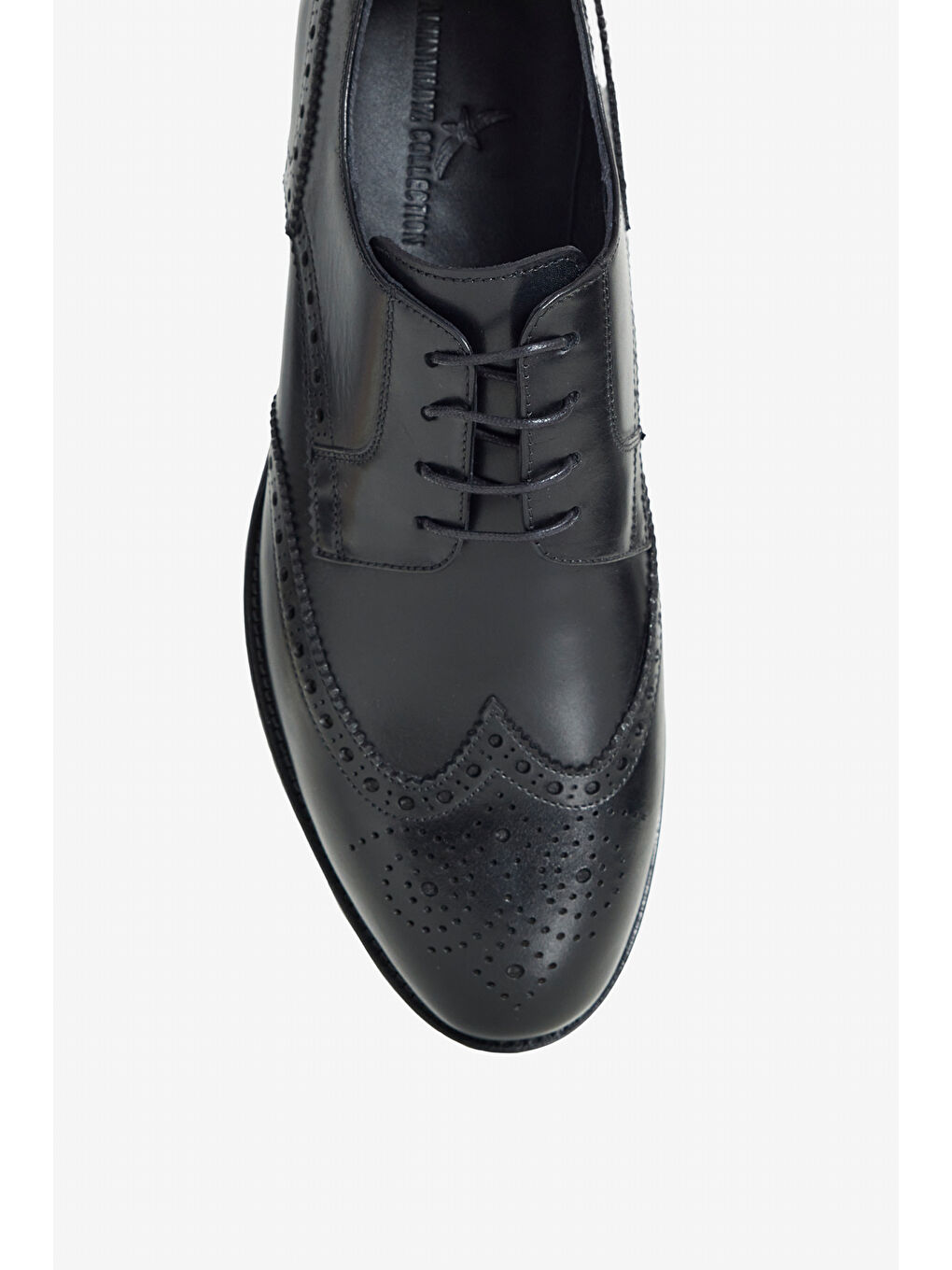 Erkek Siyah %100 Deri Bağcıklı Rahat Klasik Ayakkabı-2