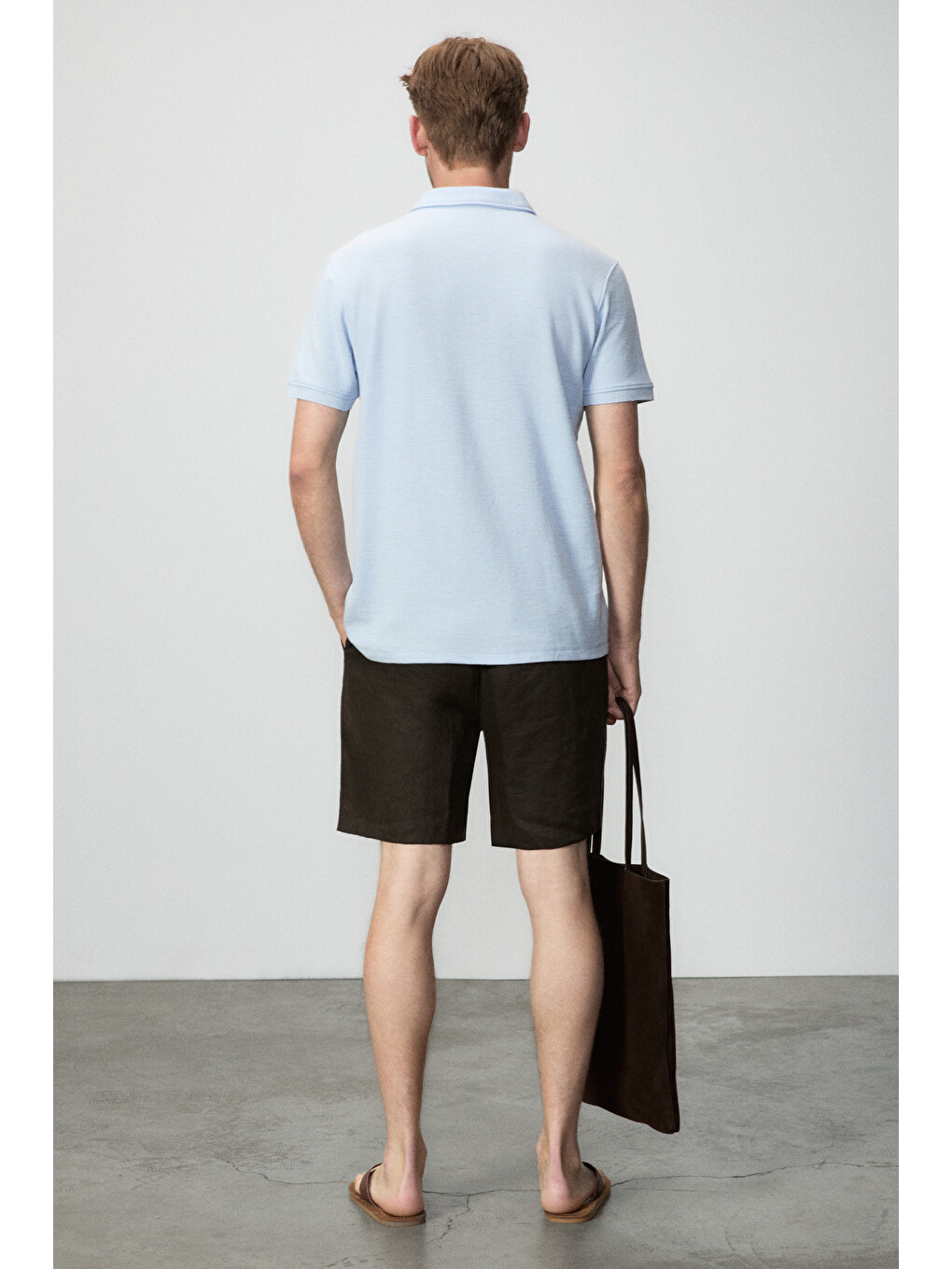 Mavi MINNUTU Erkek Organik Pamuklu Polo Yakalı Regular Fit MAVİ T-Shirt-4