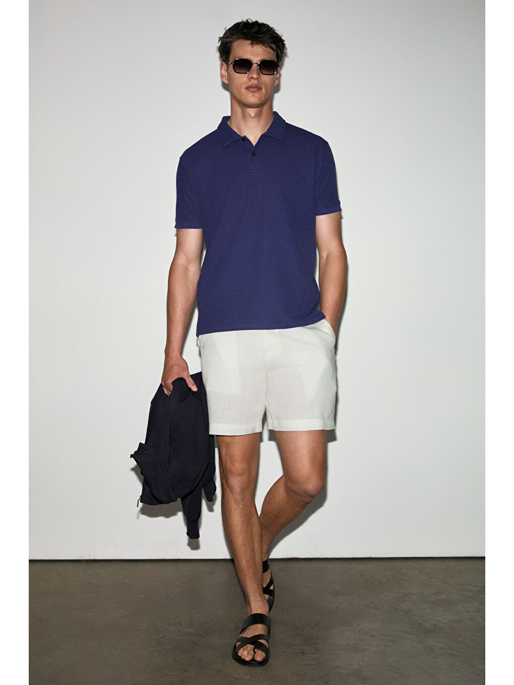 Mor MINNUTU Erkek Organik Pamuklu Polo Yakalı Regular Fit MOR T-Shirt-2