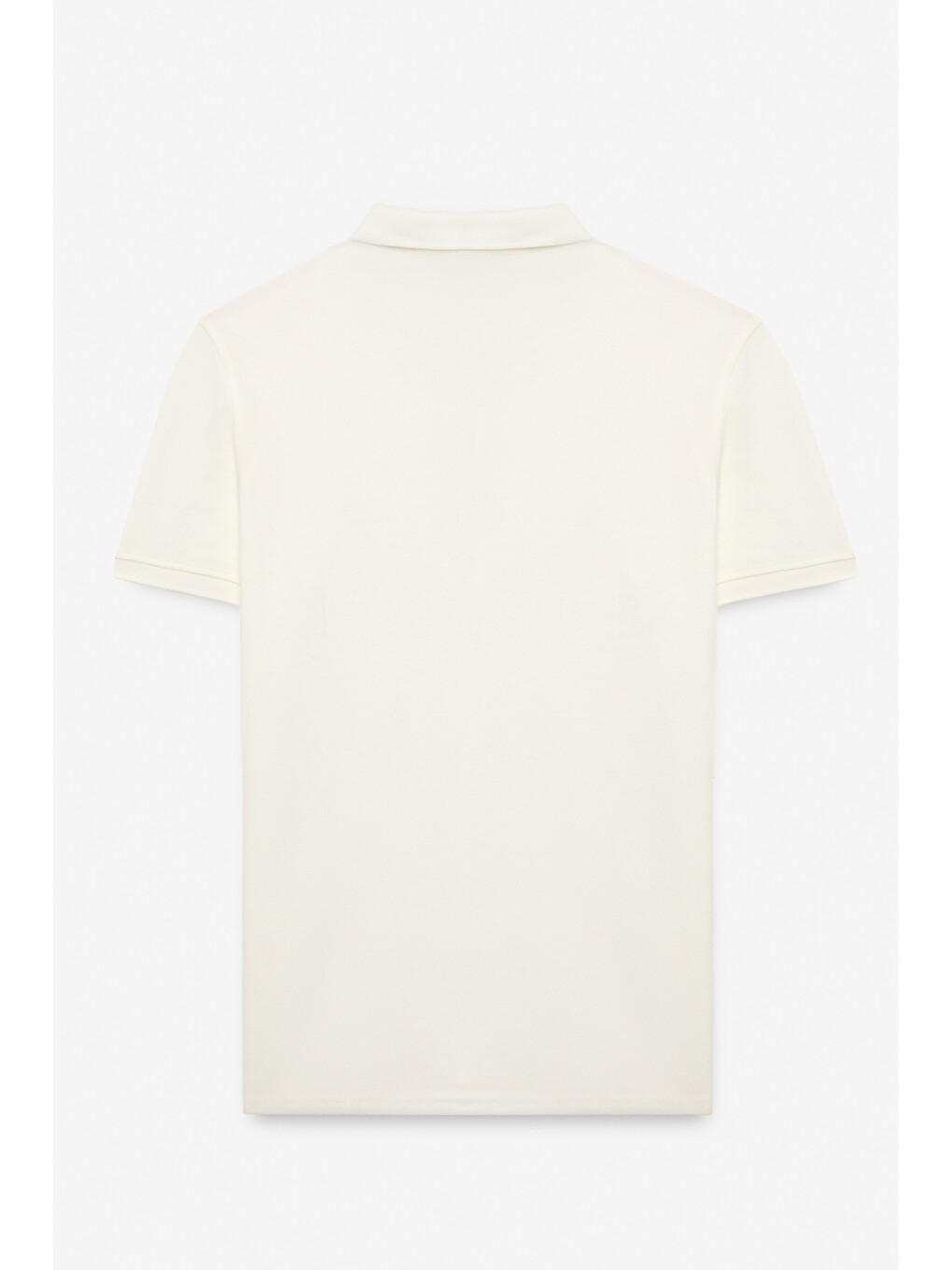 Erkek %100 Pamuk Kısa Kollu Regular Fit Ekru Polo Yaka Tişört-2