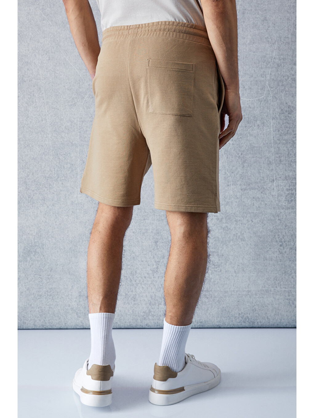 Erkek Comfort Fit Açık Kahverengi Şort | Bermuda-4