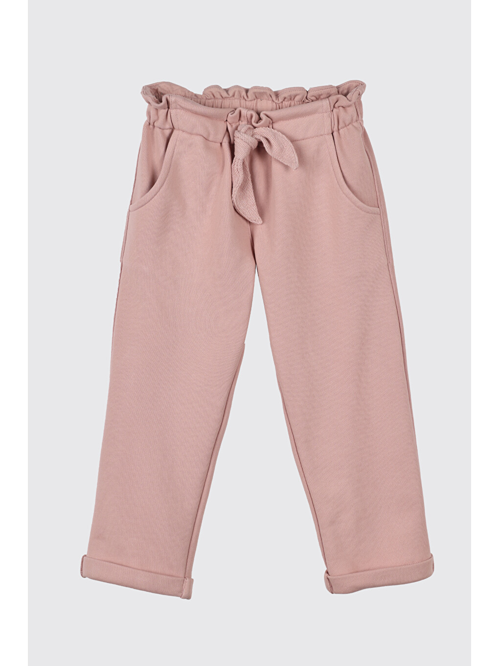 Kız Bebek Örme Pembe Pantolon