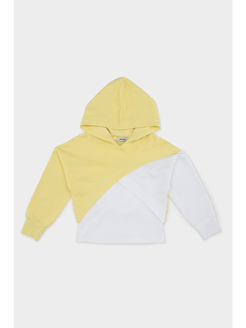 Kız Çocuk Asimetrik Sarı Sweatshirt-4