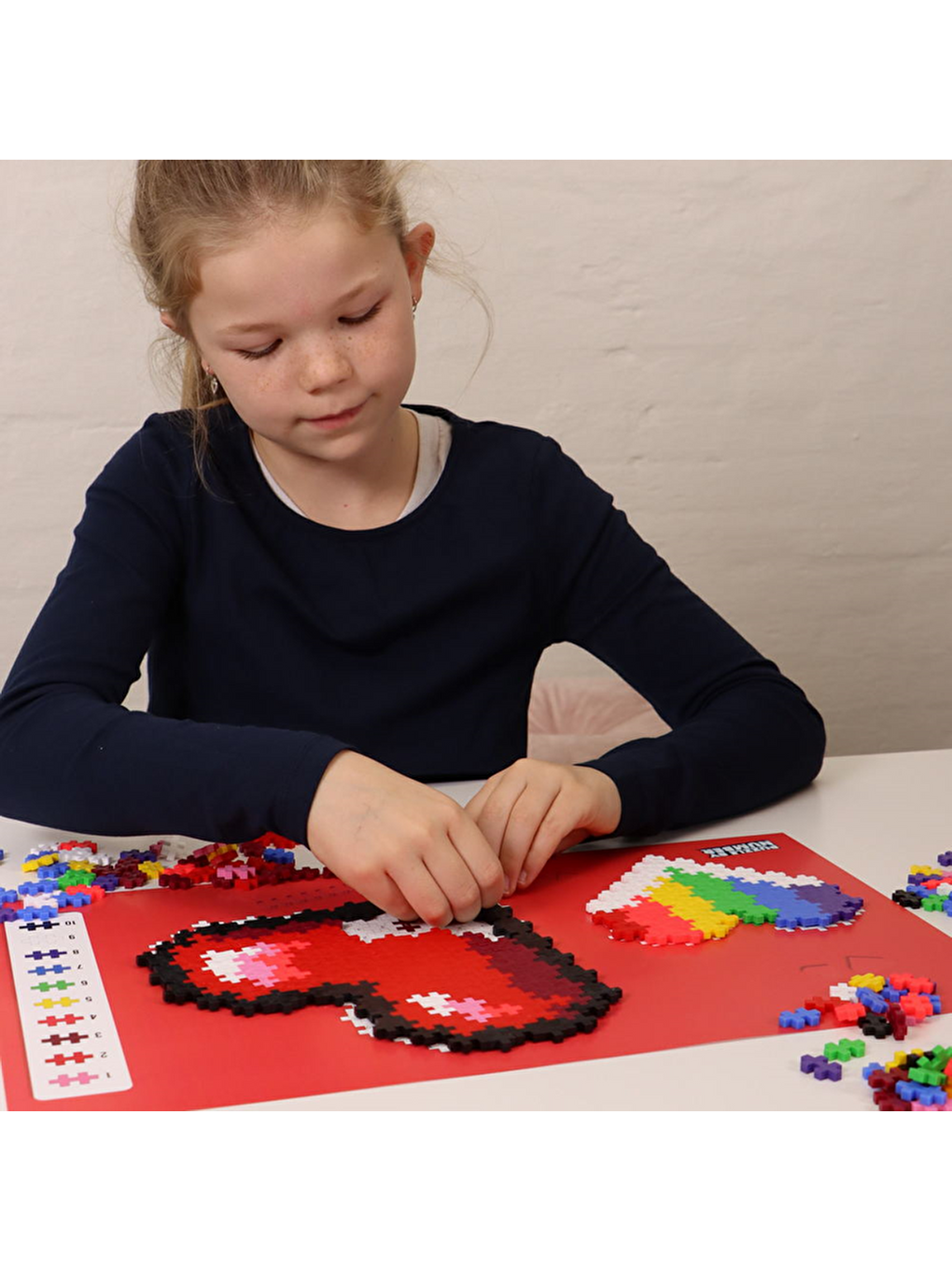 Plus-plus Puzzle By Number Hearts (250 Parça)-2