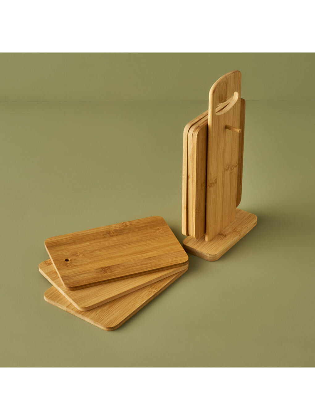 Bej Craft 6'lı Kesme Tahtası Seti Naturel (15x7x33 cm)-12