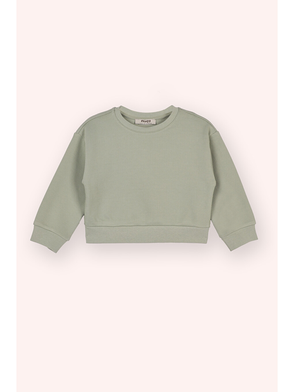 Kız Bebek Bisiklet Yaka Haki Sweatshirt