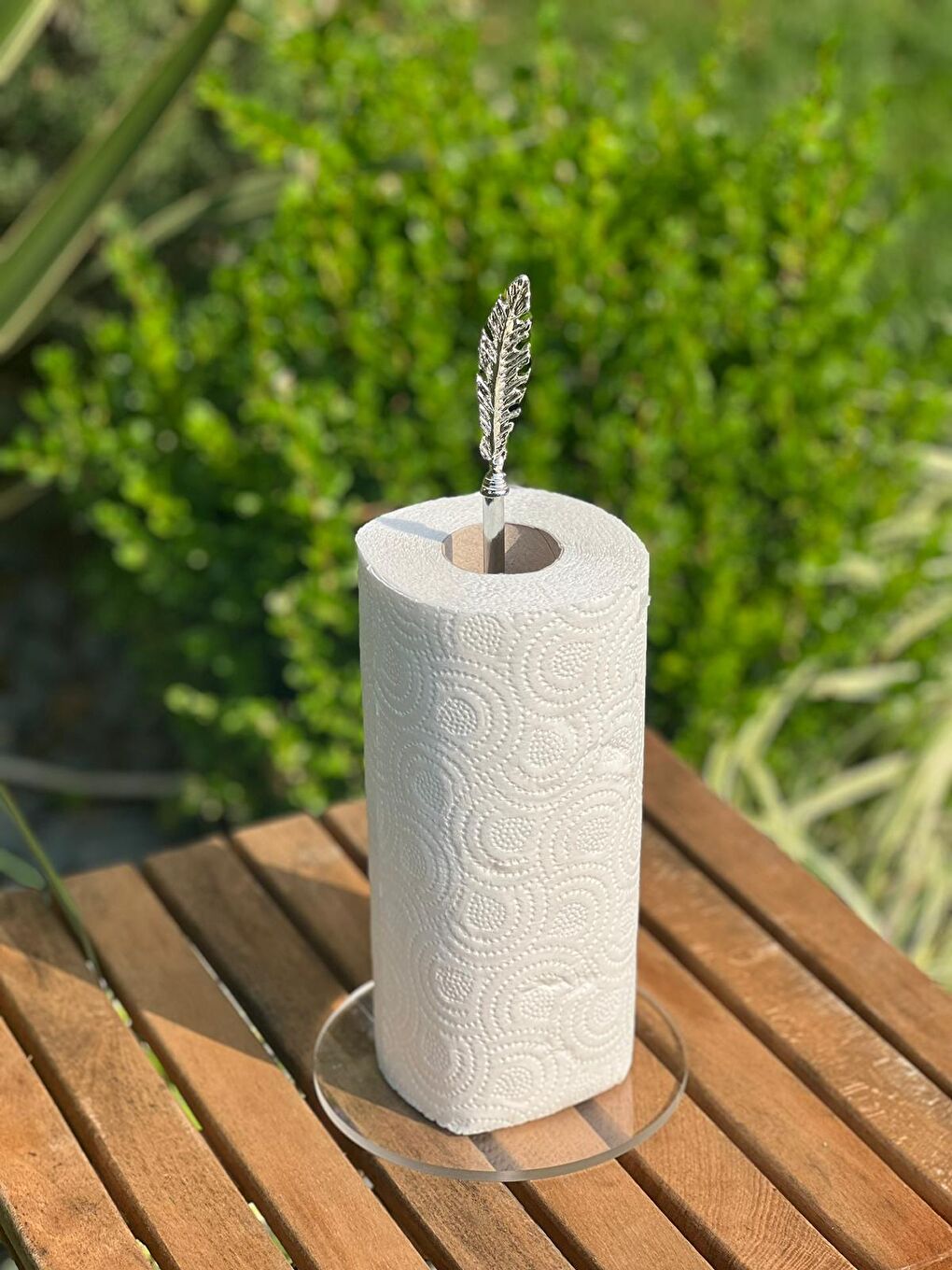 Gri Dekoratif Rulo Kağıt Havluluk Silver-1