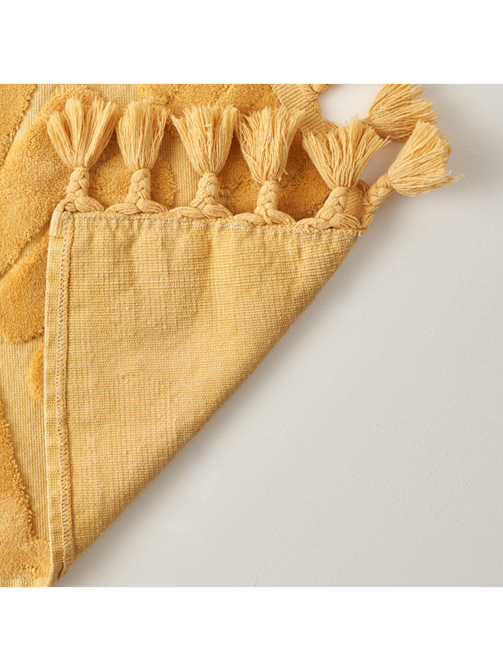 Sarı %100 Pamuk Sunshine Paspas Takımı Hardal (60x100-50x60)-2