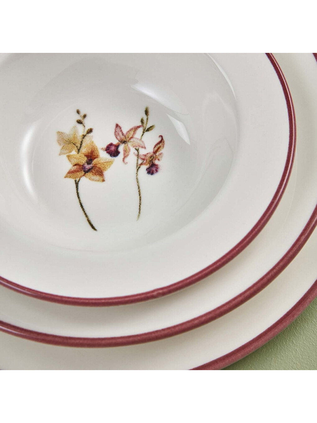Karışık Garden Stoneware 12 Parça 4 Kişilik Yemek Takımı Mix-11