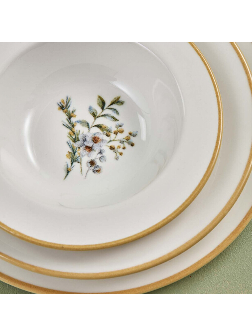 Karışık Garden Stoneware 12 Parça 4 Kişilik Yemek Takımı Mix-12