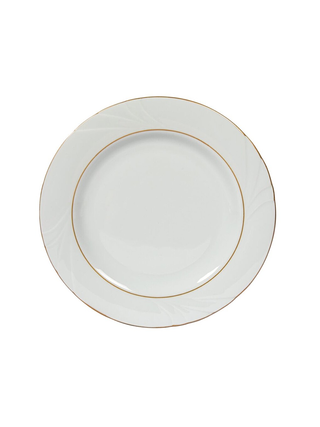 Ekru Soprano 6 Parça 20 Cm Pasta Tabağı Çift Altın Yaldız 23