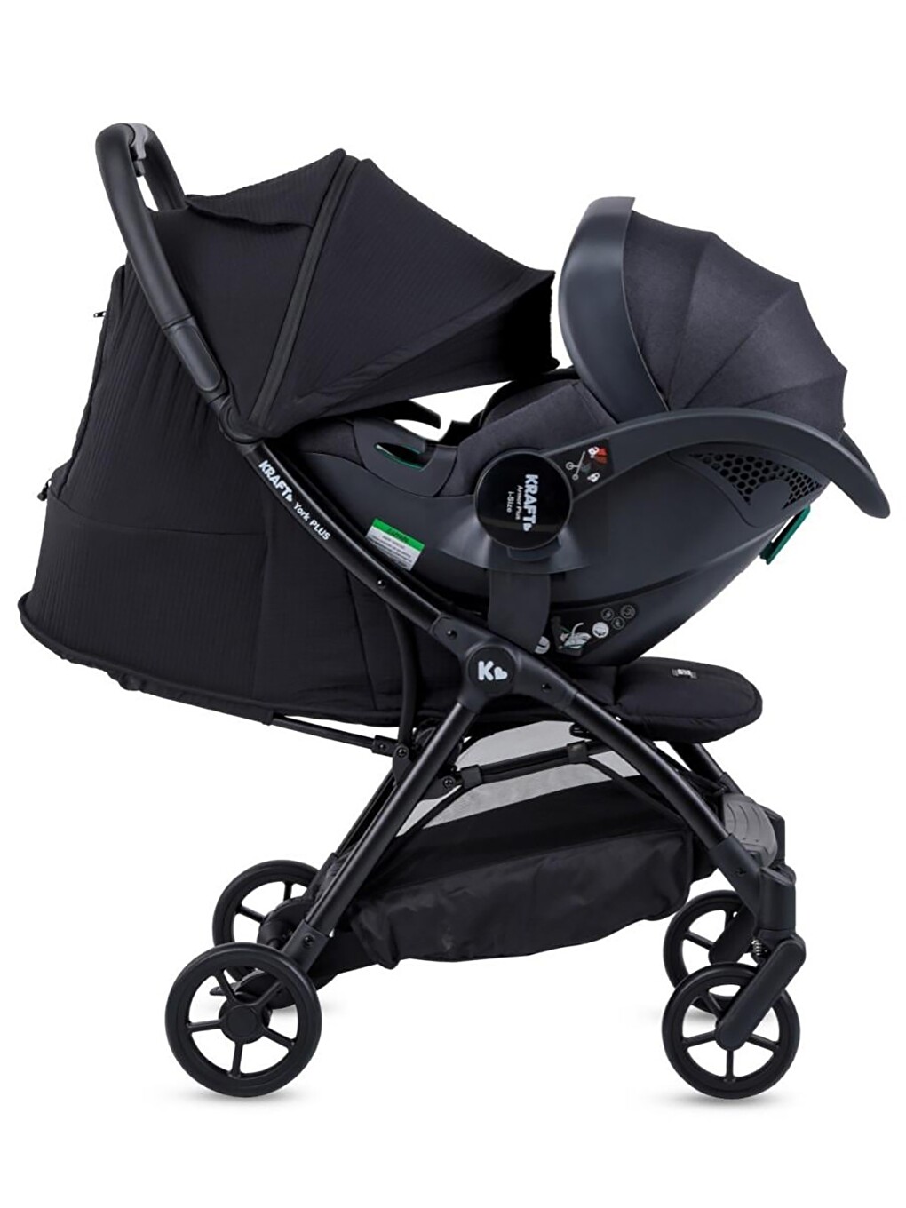 York Plus Travel Sistem Bebek Arabası - Siyah-5