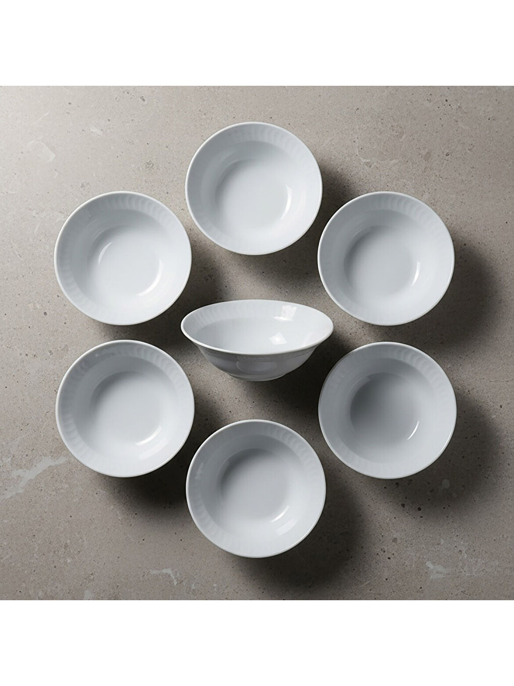 Ekru Sembol 6 Parça 15 cm Çorba Kasesi-1