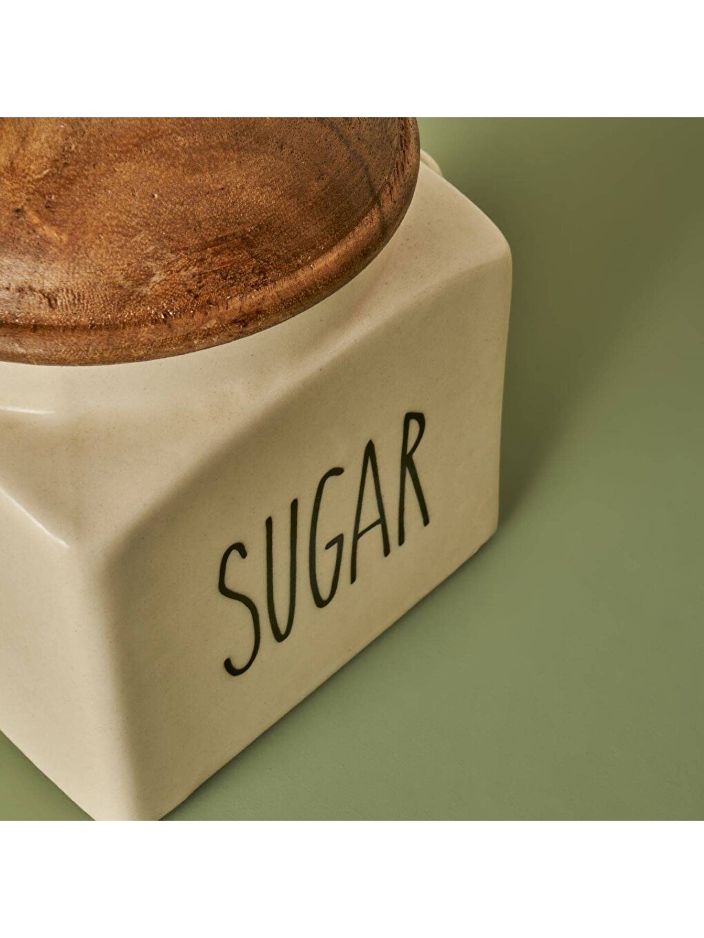 Ekru Sucre Seramik Kavanoz Krem (800 Ml)-2