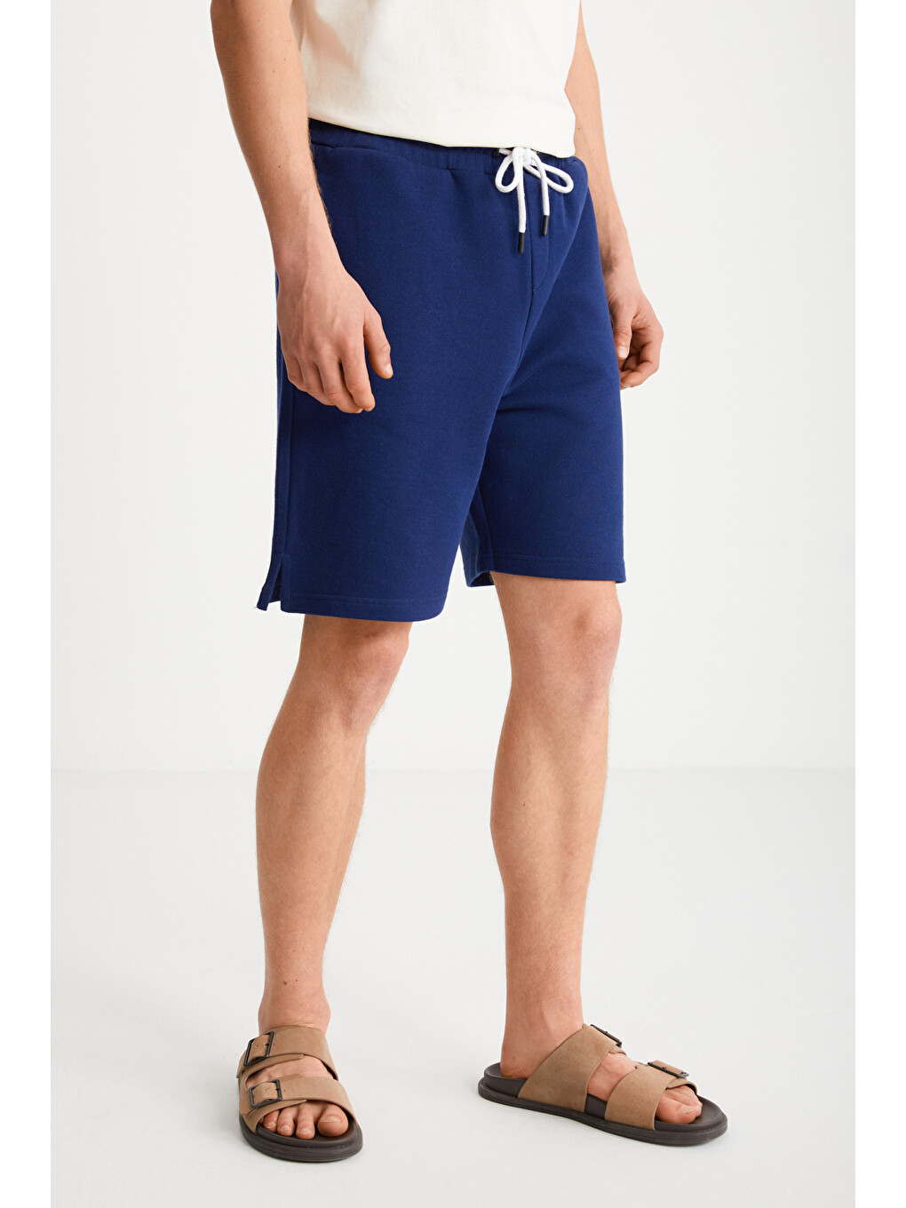 Erkek Comfort Fit Lacivert Şort | Bermuda-3