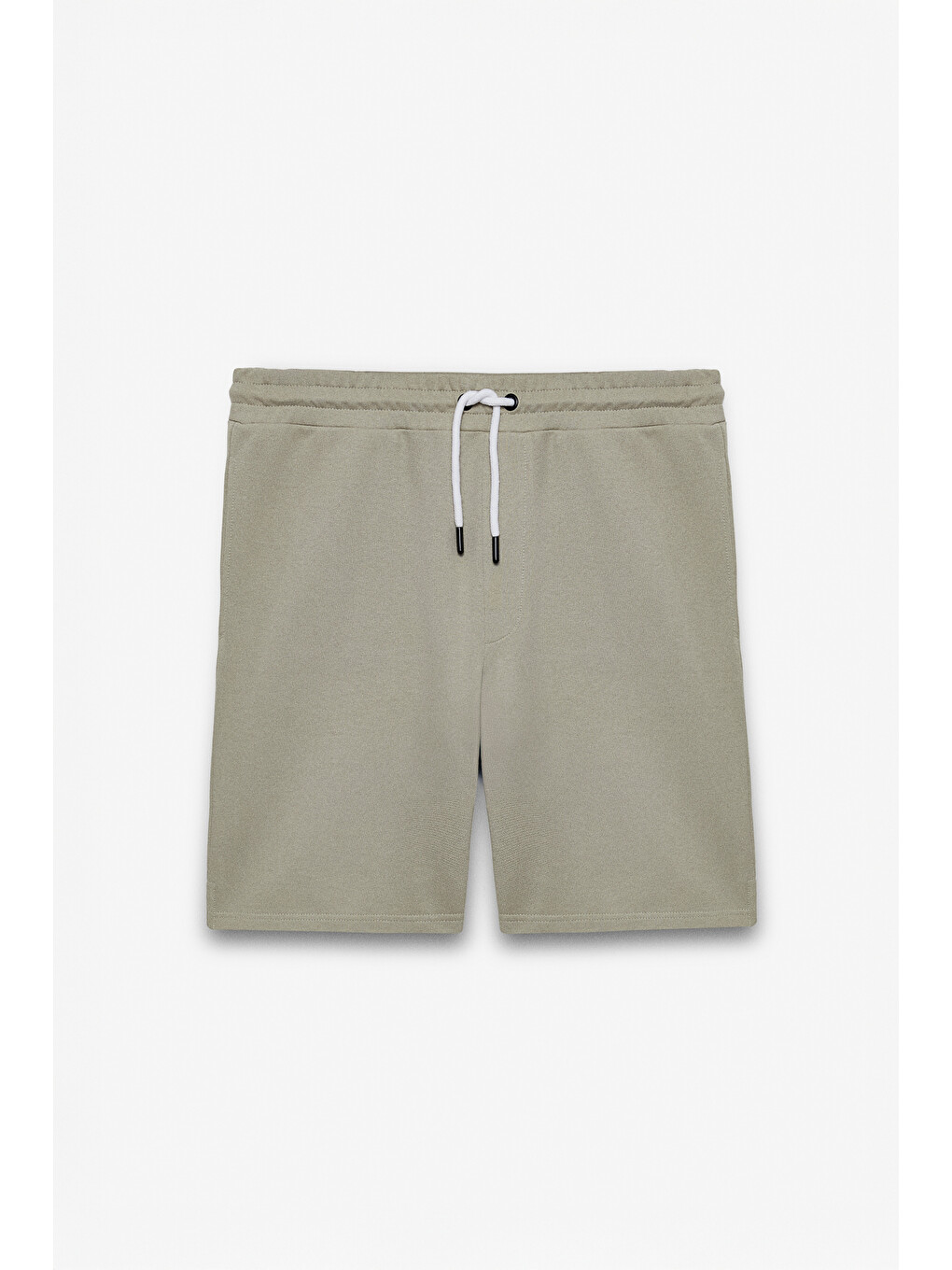 Erkek Comfort Fit Açık Haki Şort | Bermuda