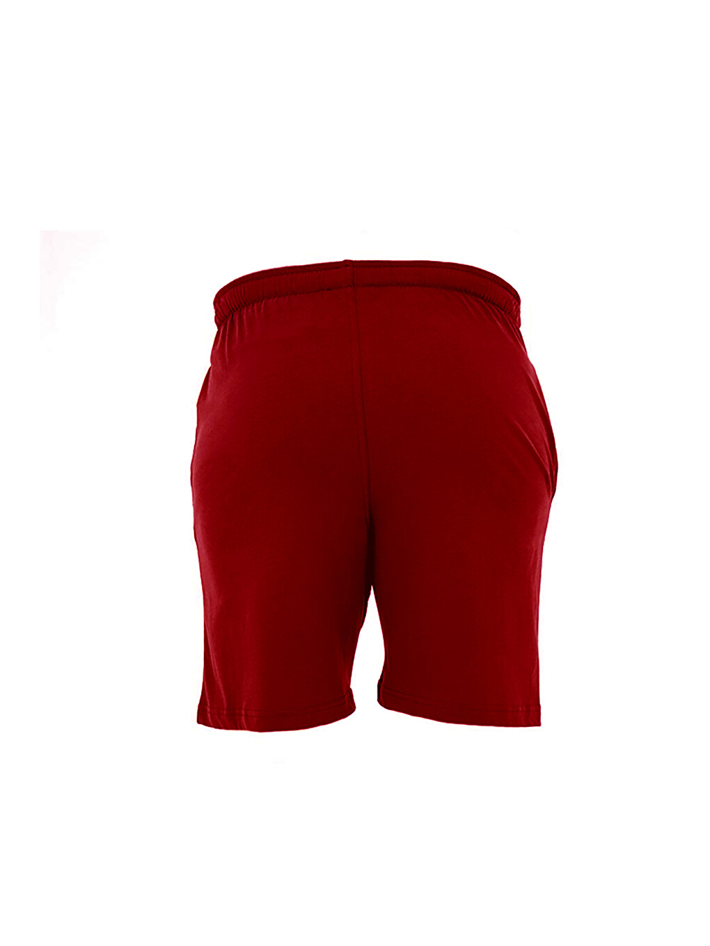 Basic Şort Bordo-2