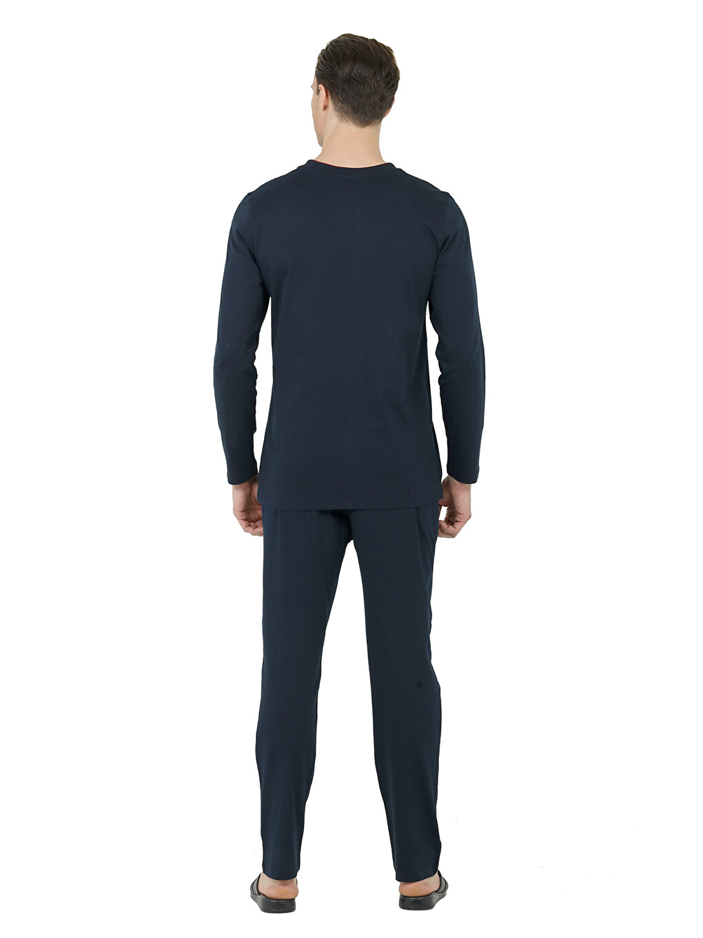 Regular Fit Pamuk Pijama Takımı K.lacivert-1