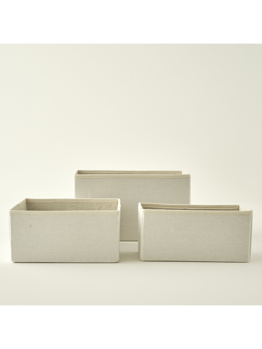Bej Ella Katlanabilir Organizer Sepet Naturel (36x24x20 Cm)-11