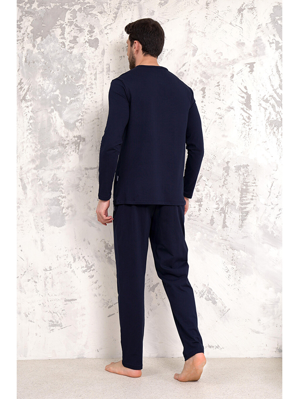 Maschio Pamuk Pijama Takımı Lacivert-2