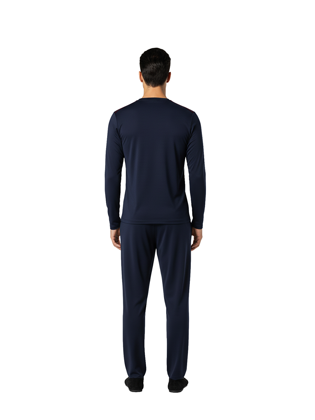 Maschio Pamuk V Yaka Pijama Takımı Lacivert-2
