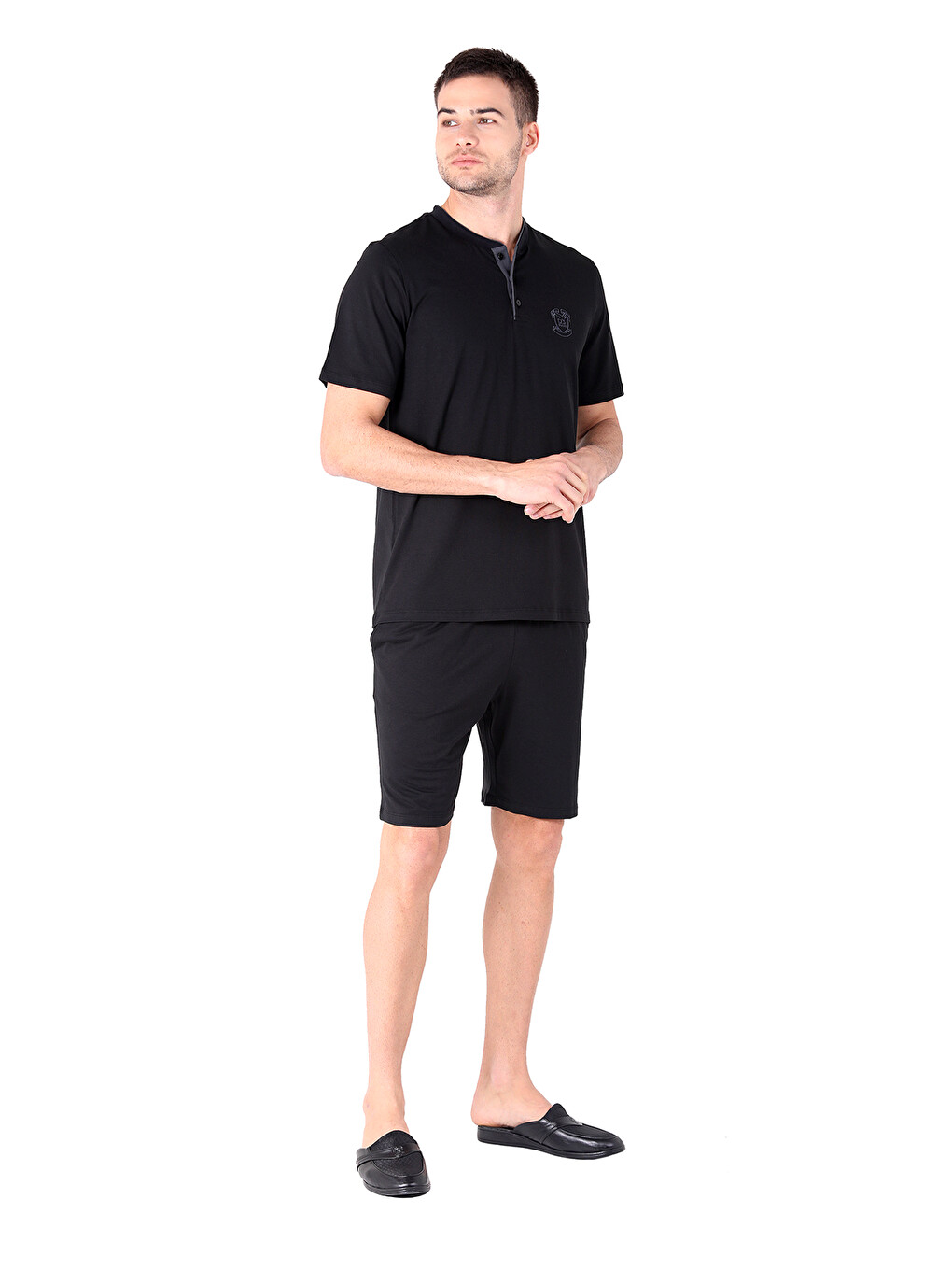 Şort Pijama Takımı Siyah-2