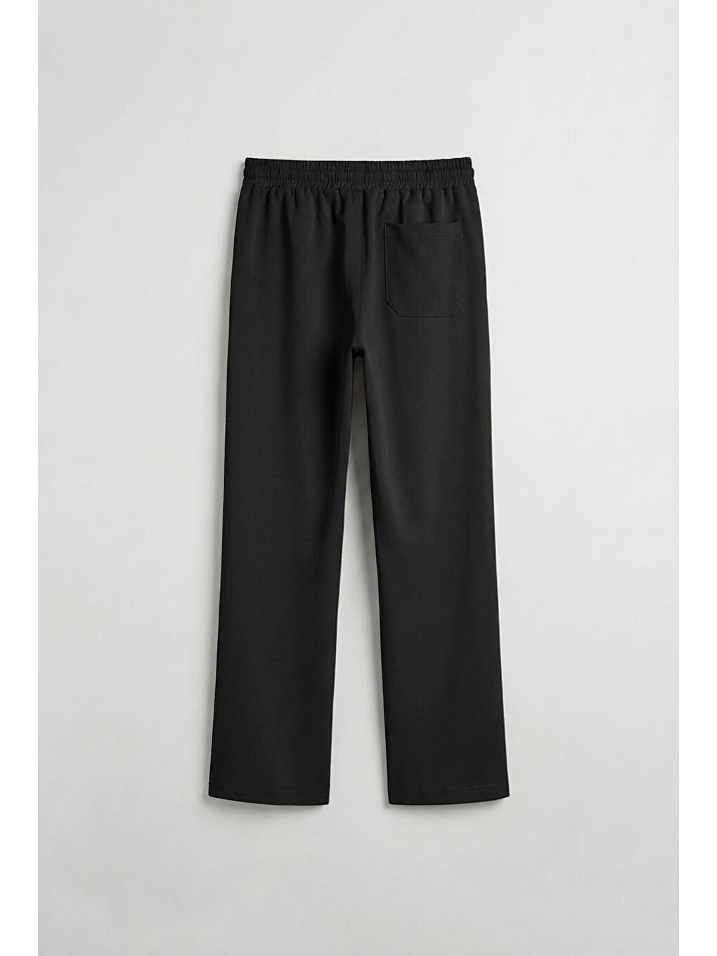 Beli Lastikli Baggy Erkek Pantolon Siyah-1