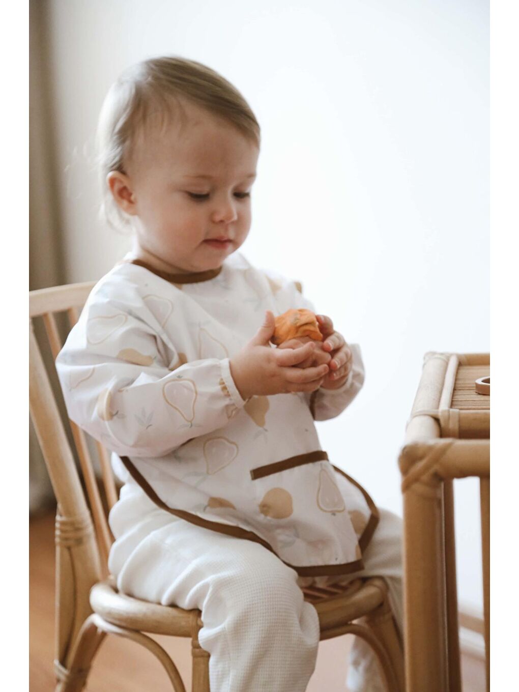 Armut Uzun Kollu Sıvı Geçirmez Aktivite Önlük (6-36 Ay)-4