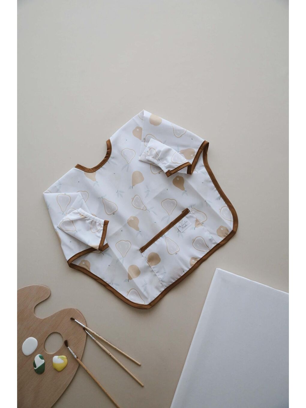 Armut Uzun Kollu Sıvı Geçirmez Aktivite Önlük (6-36 Ay)-6