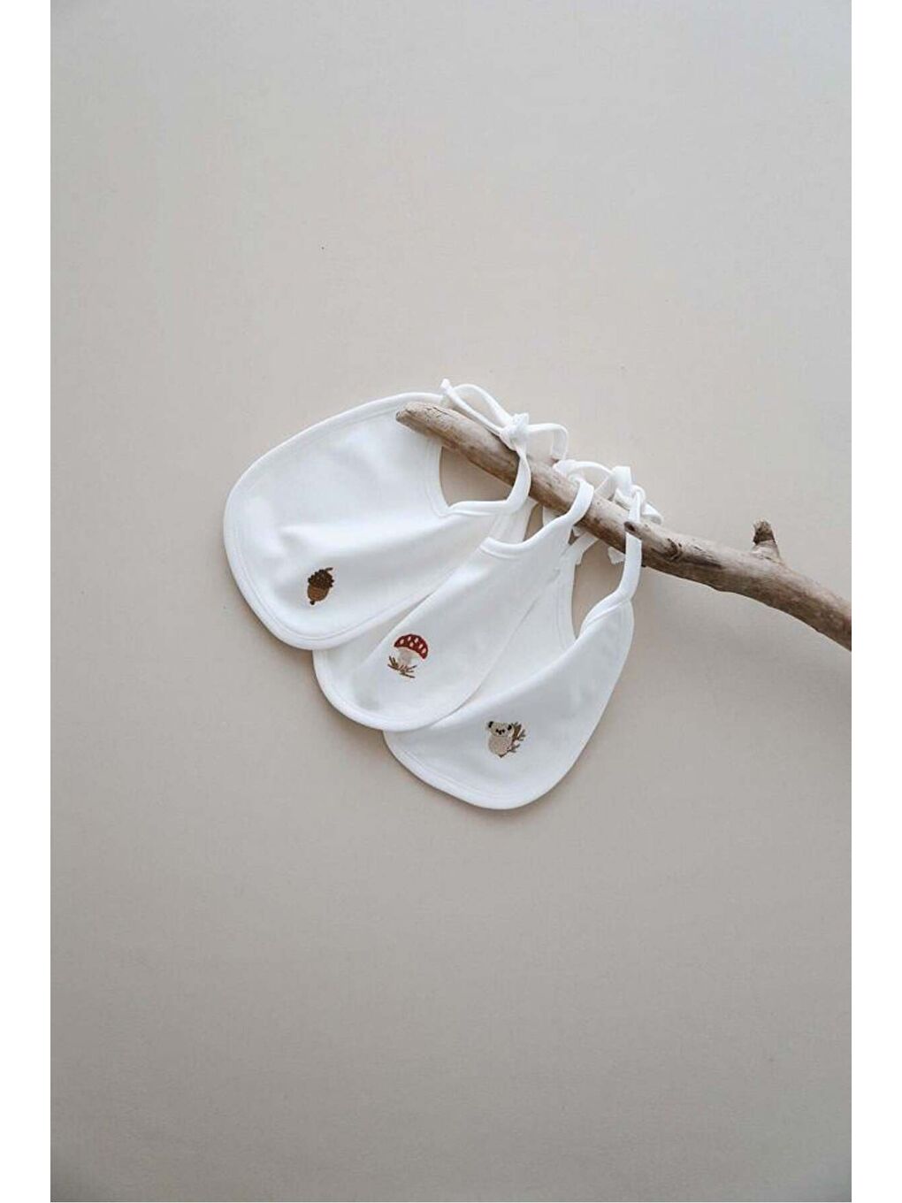 3lü Biyeli Bebek Önlüğü 0-3 Ay Model 1-5