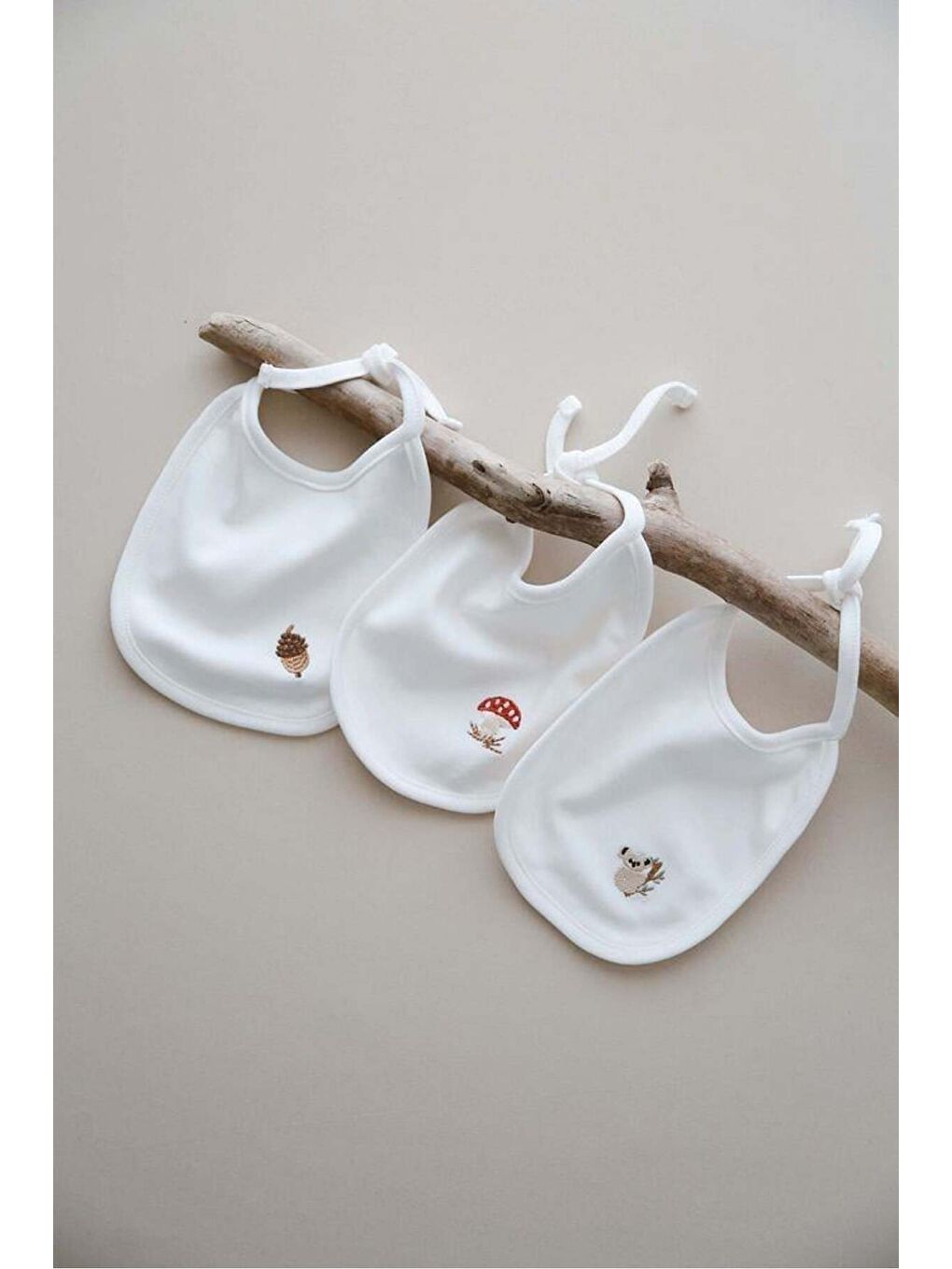 3lü Biyeli Bebek Önlüğü 0-3 Ay Model 1-6