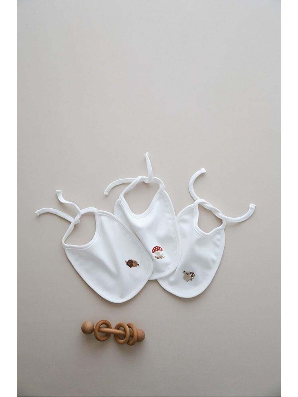 3lü Biyeli Bebek Önlüğü 0-3 Ay Model 1-7
