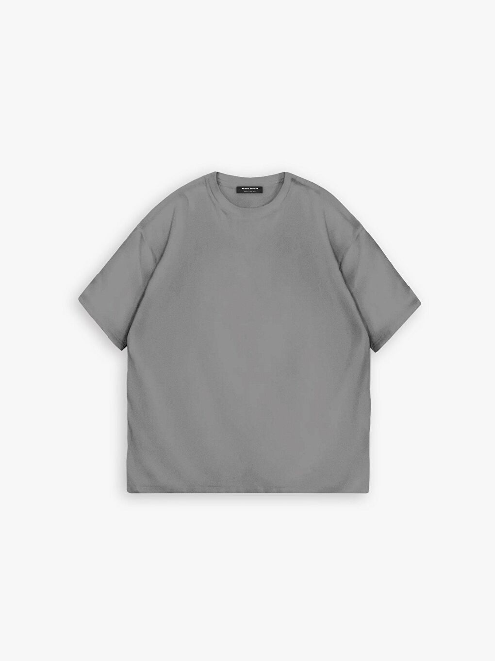 ablukaonline Gri Erkek Oversize Basic T-Shirt Gri - 1