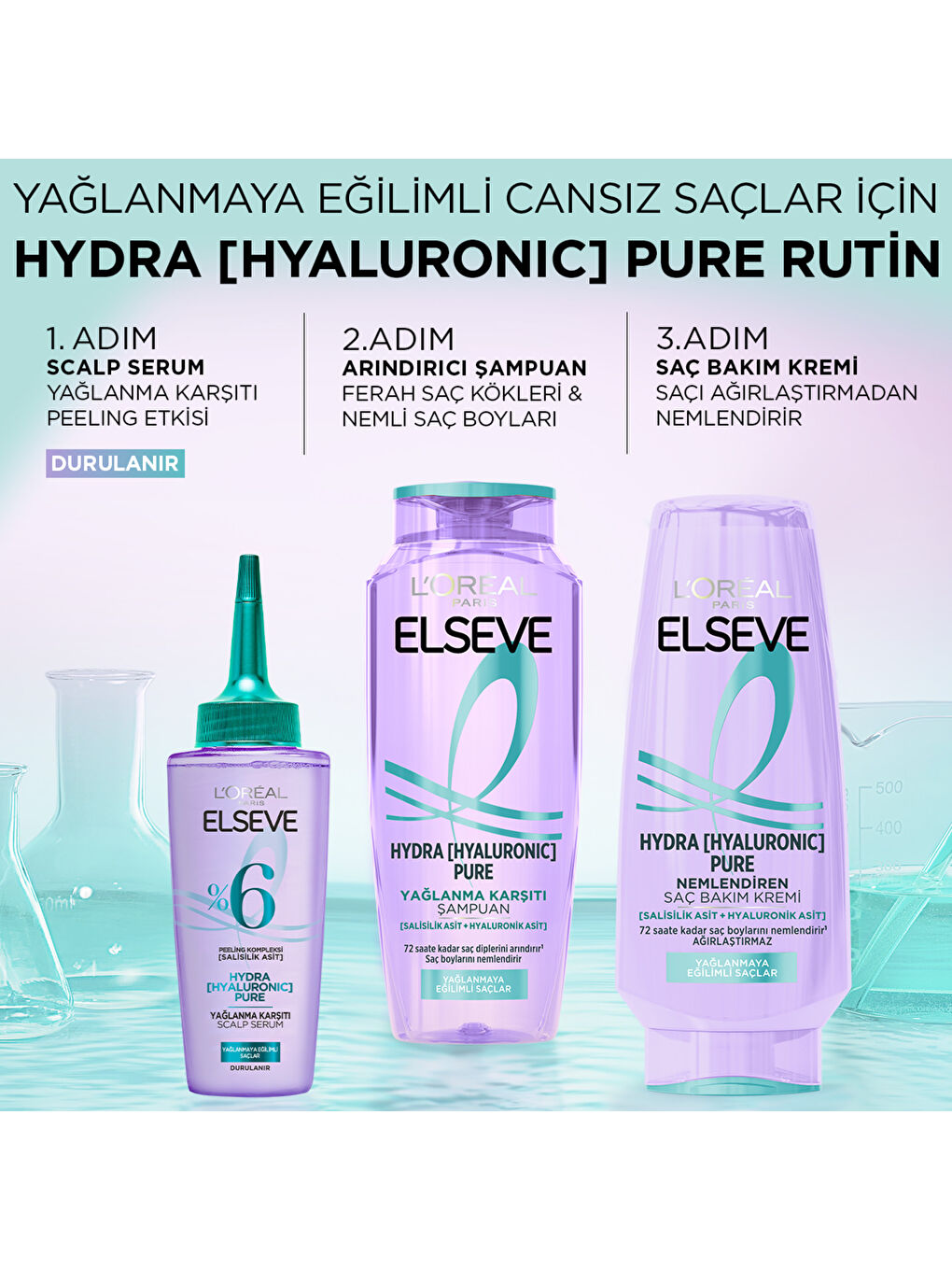 Elseve Hyaluron Pure Şampuan 300 Ml-5