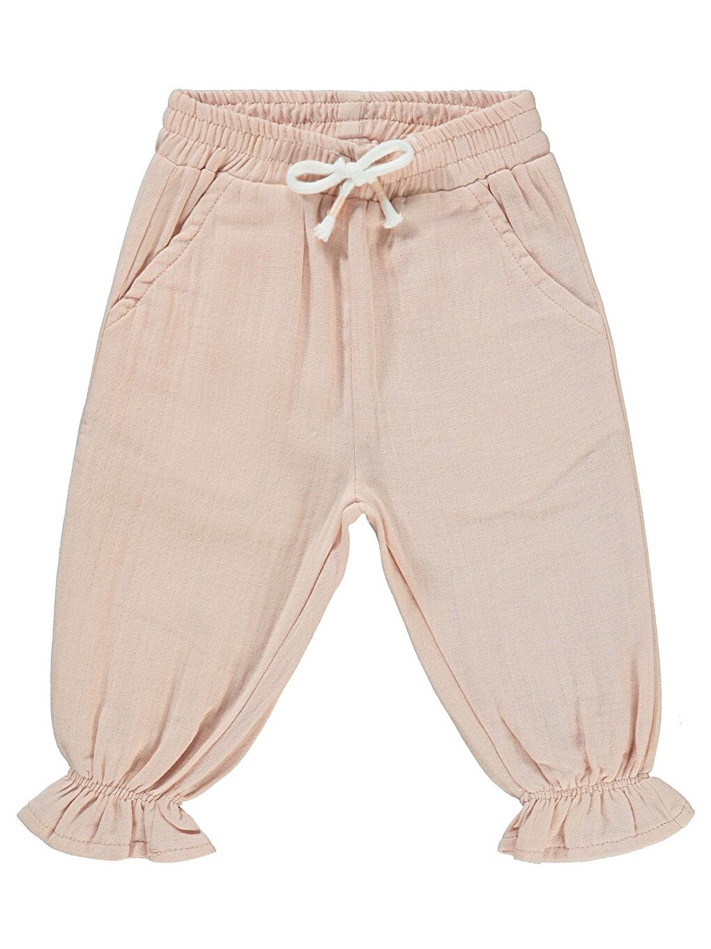 Pembe Baby Müslin Basic 6-18 Ay Pantolon - Pudra-1
