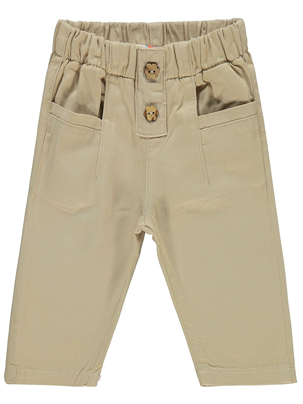 Baby Düğme Detaylı 6-18 Ay Pantolon - Bej9-12 Ay