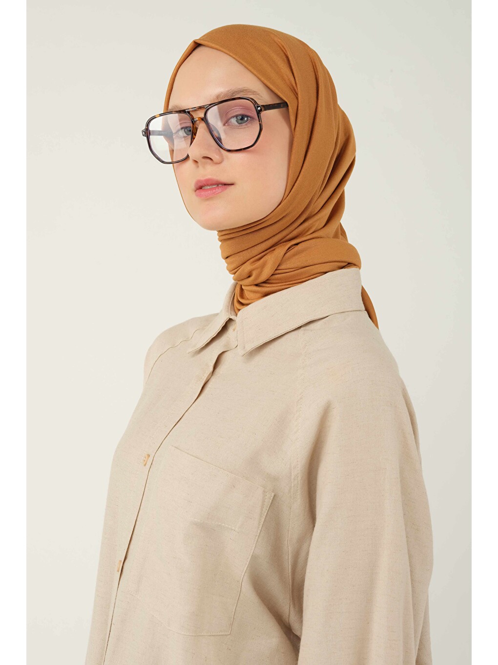 Sarı Penye Şal Hardal