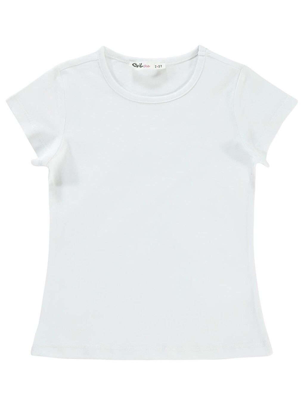 Girls Basic 2-5 Yaş Tişört - Beyaz
