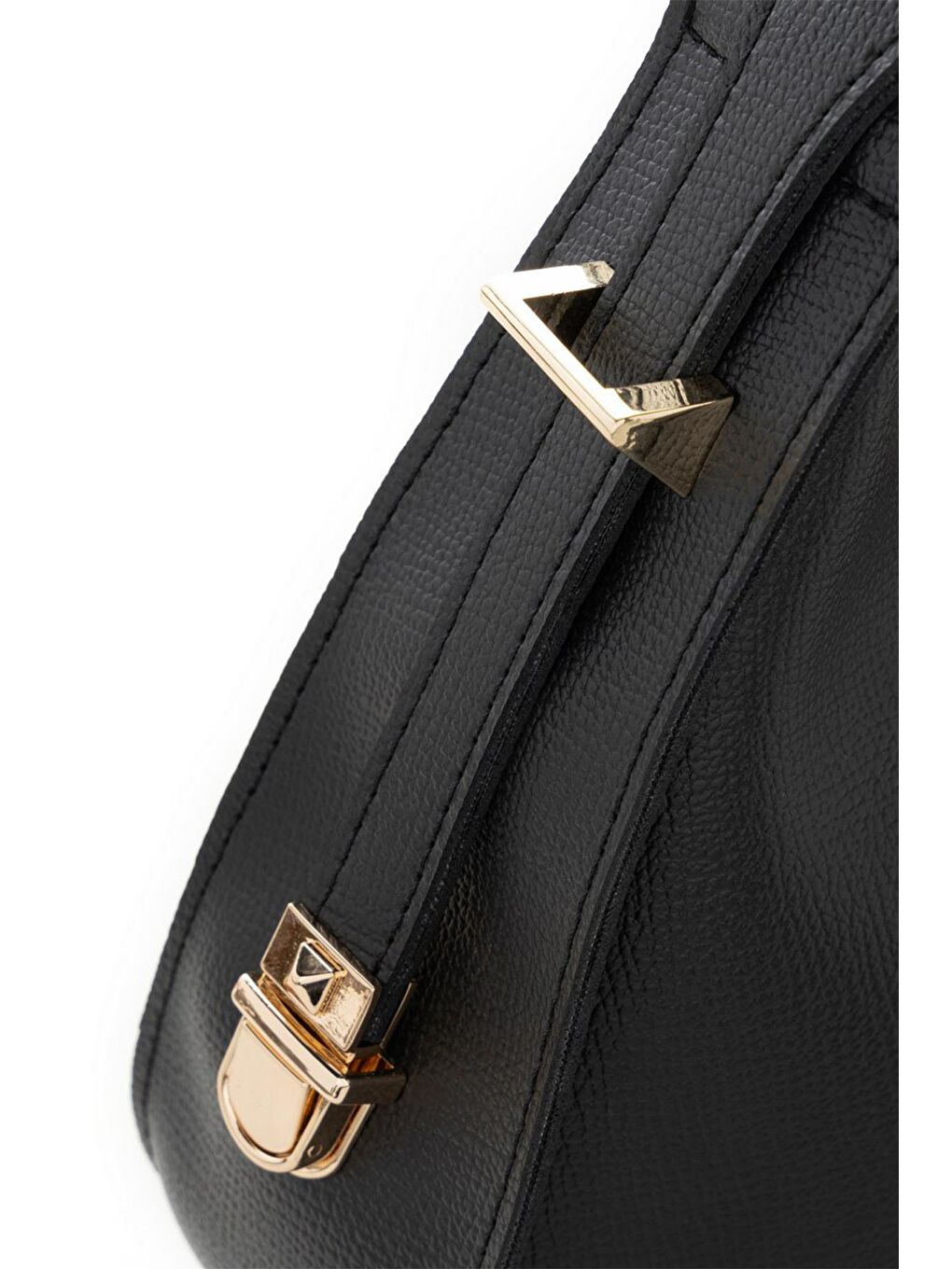 Siyah Kadın Baget El ve Omuz Çantası-3