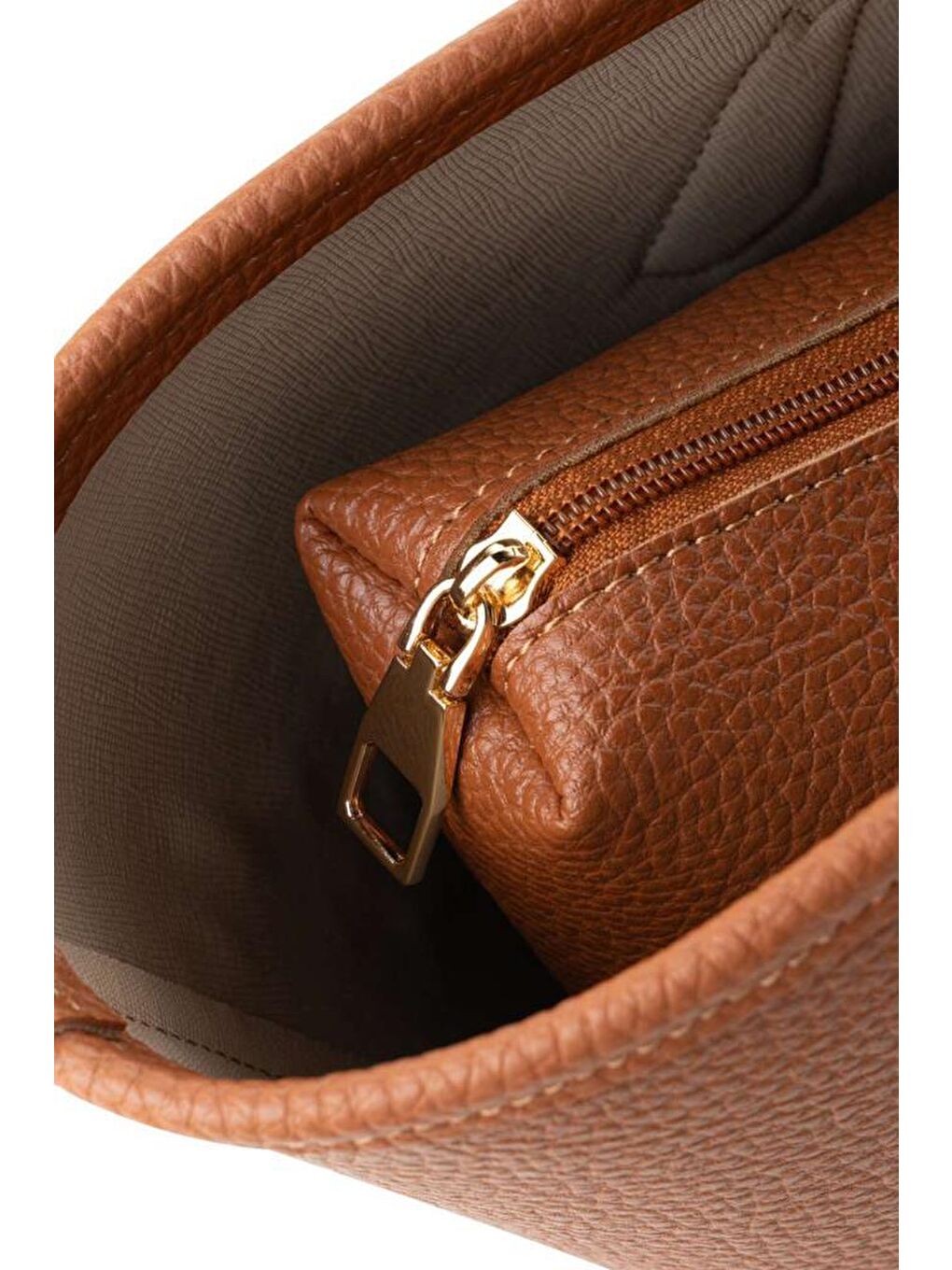 Kahverengi Kadın Çapraz Askılı El ve Omuz Çantası-7