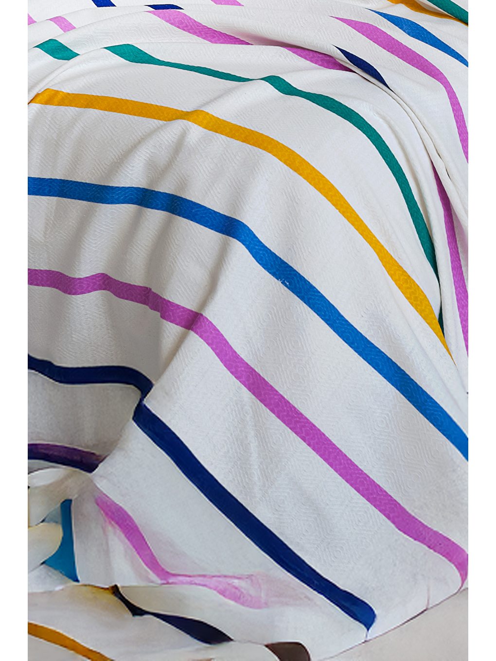 Baskılı Pike Takımı Tek Kişilik Funny Sarı-2