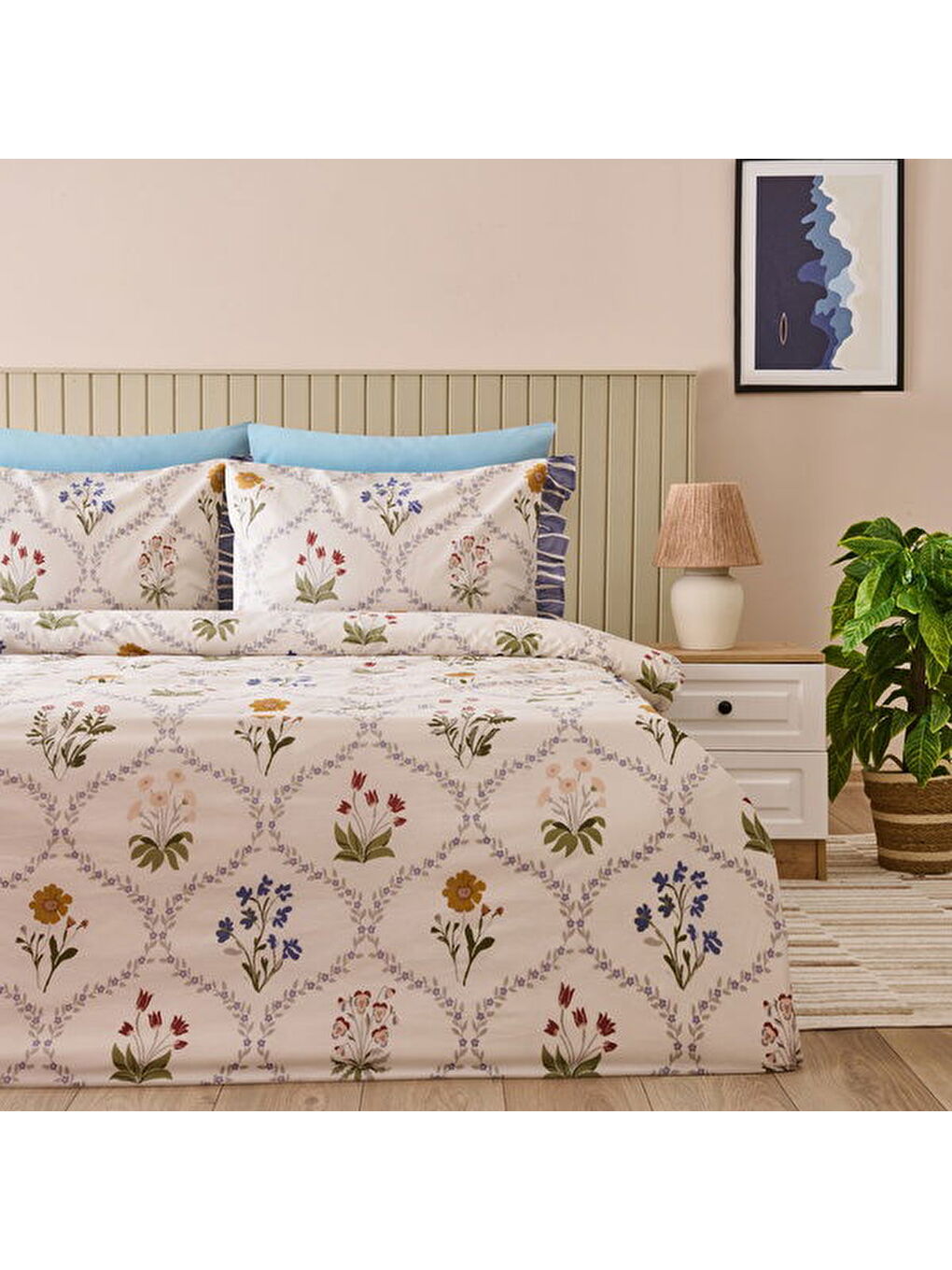 Soft Nostra Tek Kişilik Nevresim Takımı - Ekru