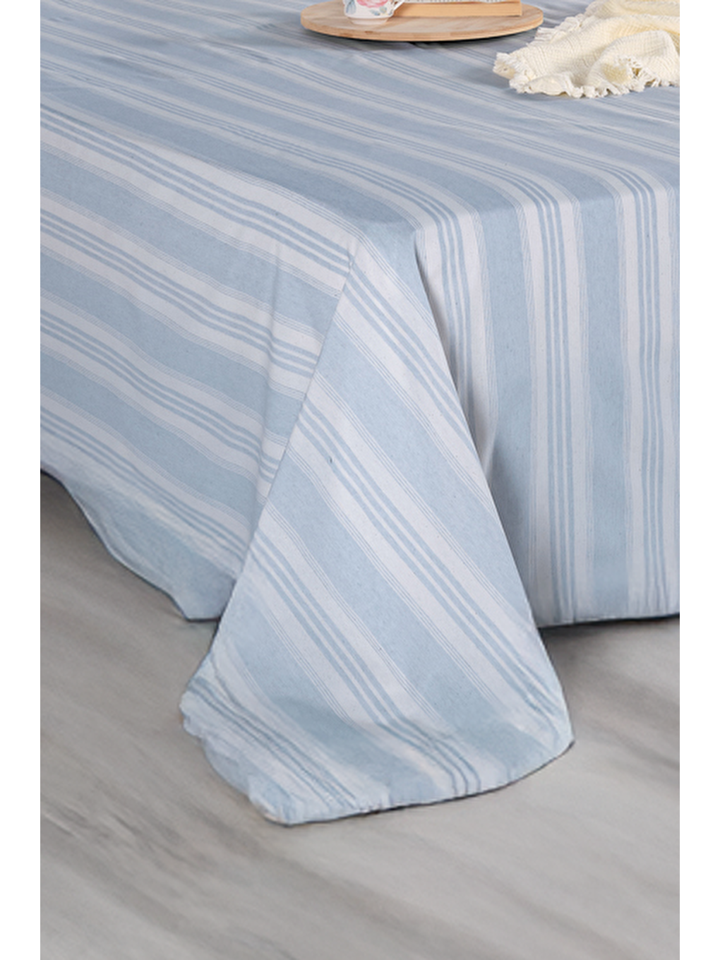 Sport Çizgili Çarşaf + Yastık Kılıfı Seti Tek Kişilik Soft Line Gri-2