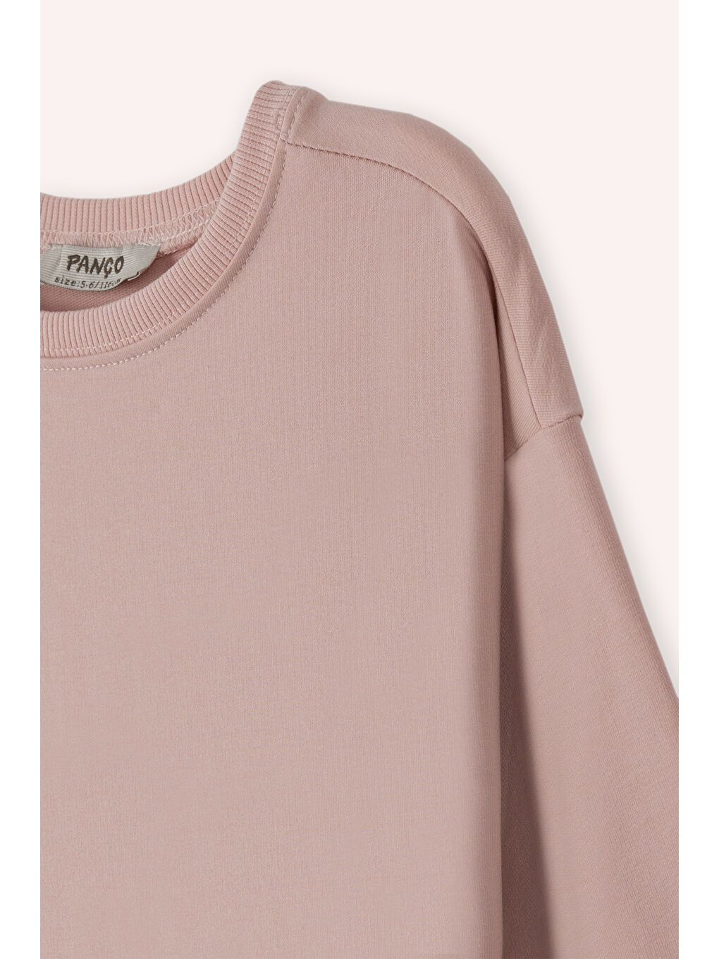 Pembe Kız Çocuk Sweatshirt Pudra-5