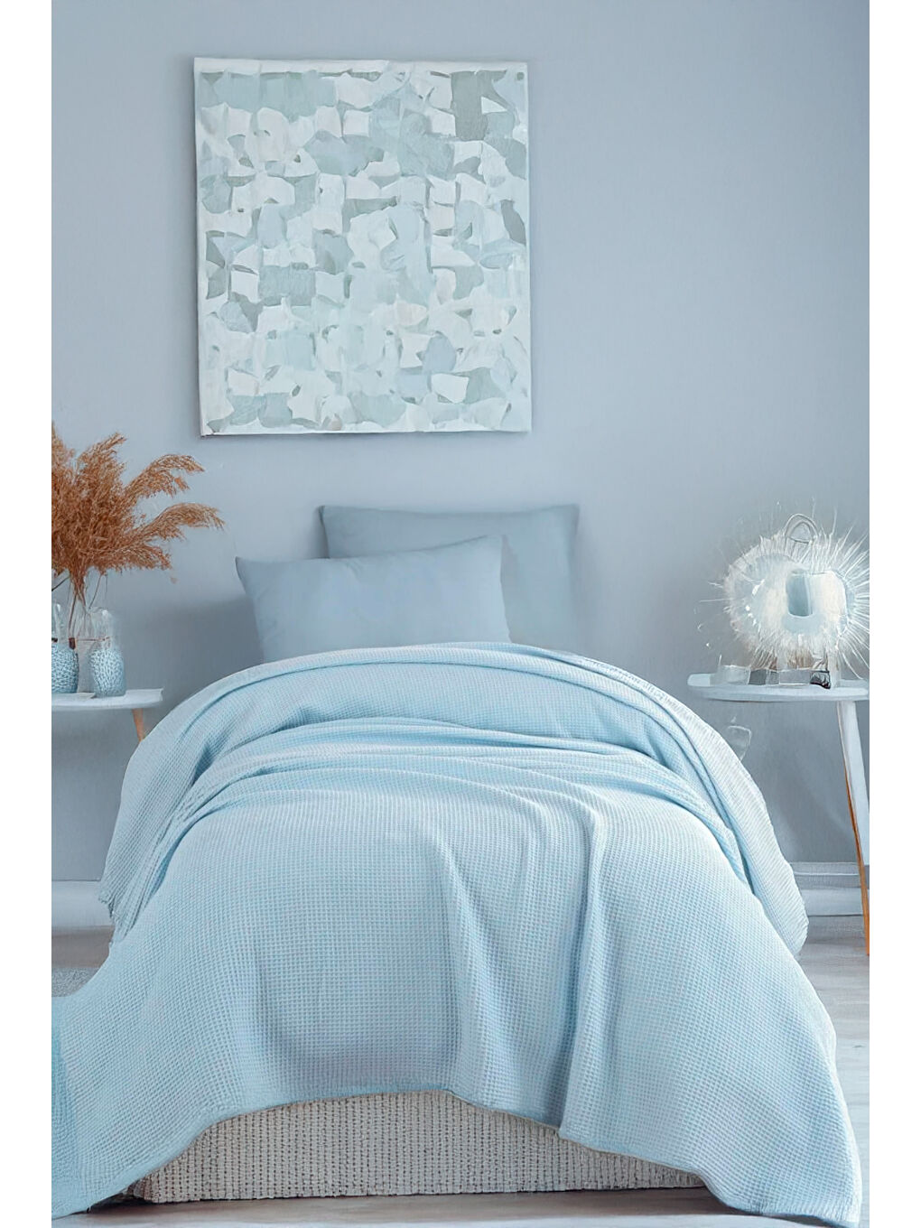 Ecocel Pike Örtü Tek Kişilik 160x230cm Karde BebeMavi