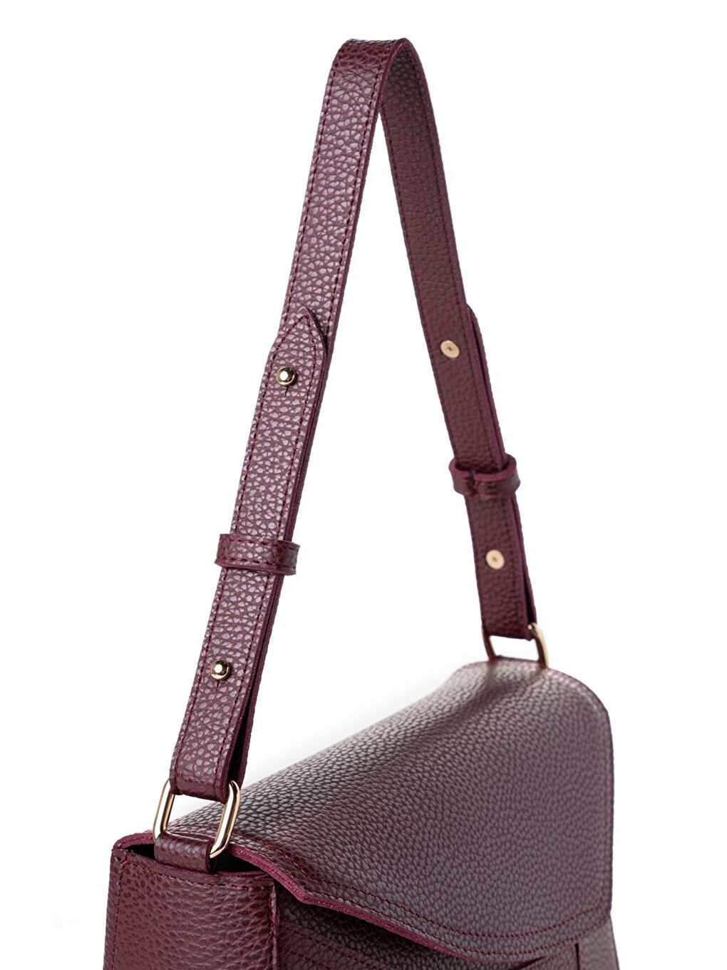 Bordo Kadın Omuz Çantası-3