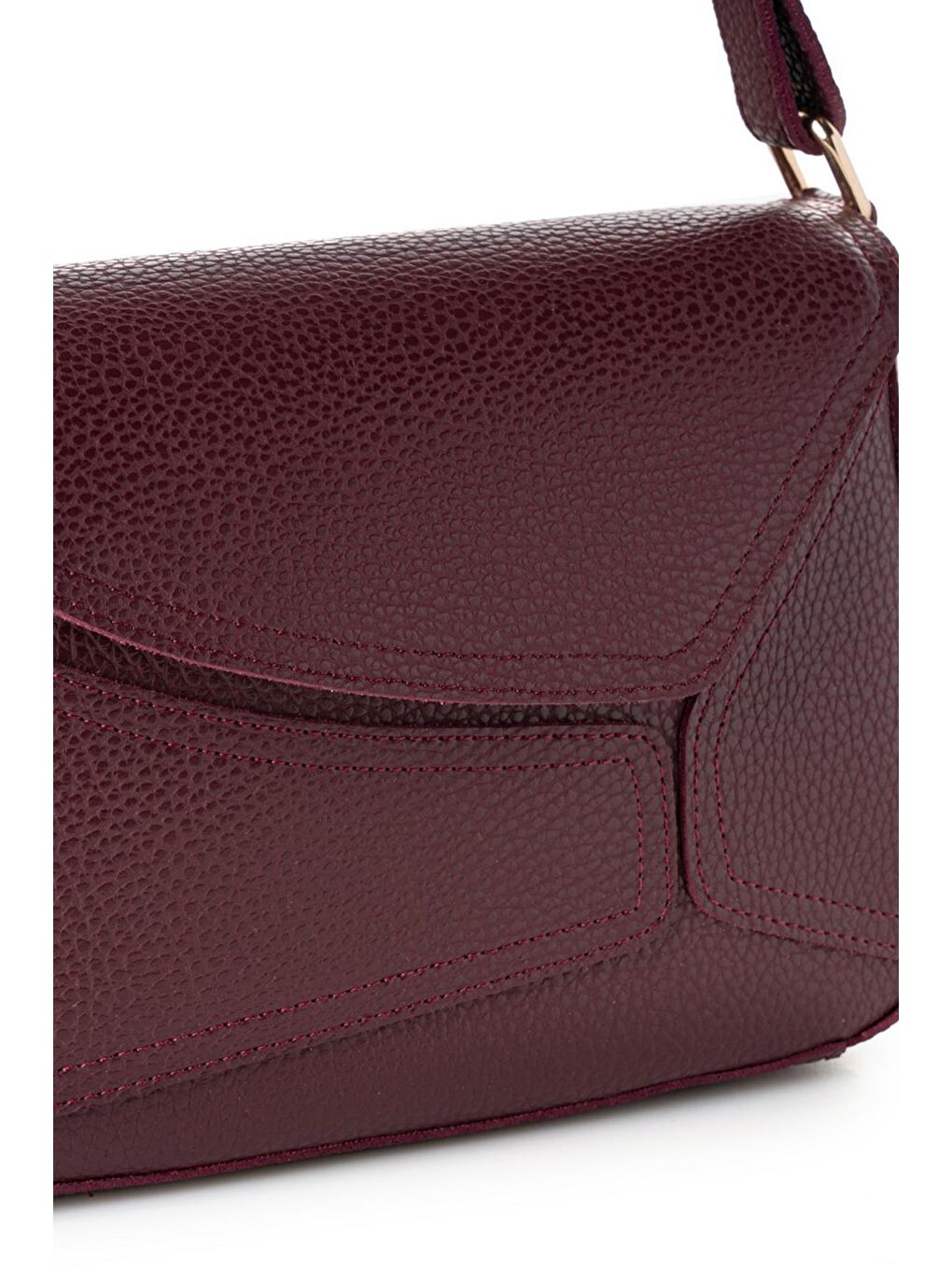 Bordo Kadın Omuz Çantası-4