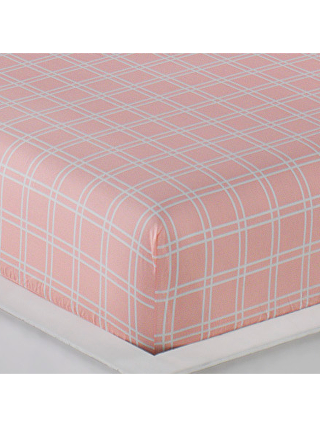 Kahverengi Pes Lastikli Çarşaf Seti Çift Kişilik Tavşancık A.Kahve-Gri-Pembe-1